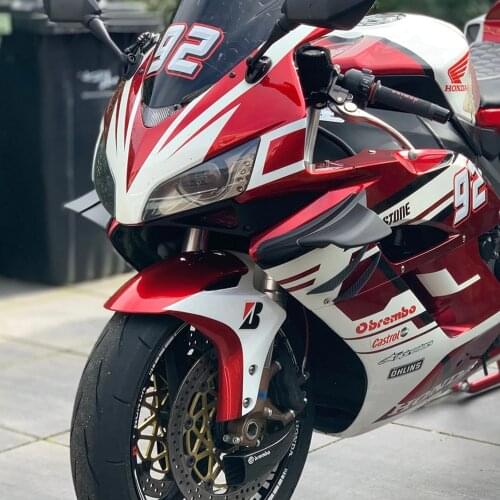 For KAWASAKI NINJA 300 400 NINJA 650 Z400 Z900 ZX-10R ZX-25R H2 Down Universal Motorcycle Winglet Aerodynamic Wing Kit Spoiler