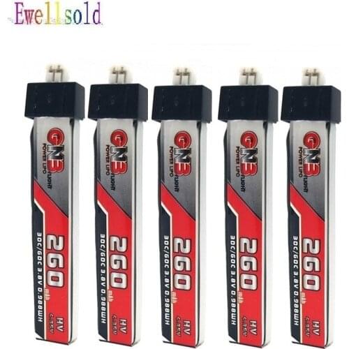 Ewellsold 3.8V 260mAh 30C/60C HV Lipo battery PH2.0 Plug for US65 Inductrix FPV BetaFPV 65S UR65 Tiny Whoop Drone
