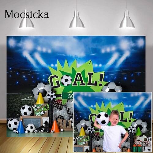 Soccer Themed Birthday Cake Smash Backdrop Newborn Sports Star Portrait Background Photo Studio Goal Football Field Photography