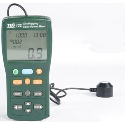Solar Power Meter Tester Datalogging W/USB Cable And Software TES-132 New