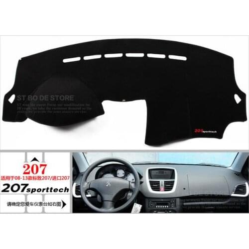 Car dashboard pad Protected from light mat car table pad sun-shading protection visor pad (used for Peugeot 207)
