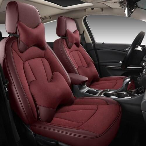 Custom car seat cover leather summer cool for auto smart fortwo forfour automobile accessories auto cover styling car sticker