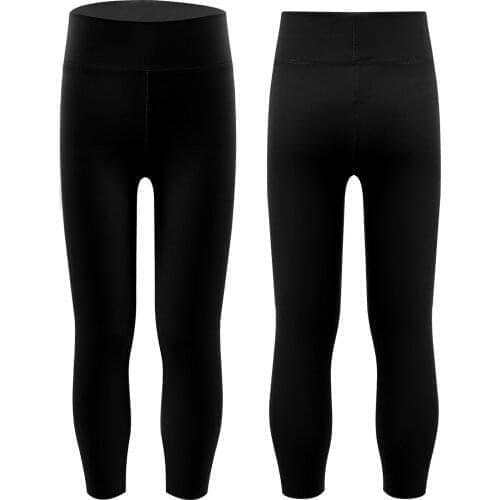 Kids Sport Leggings Girls Children Cotton Solid Color Pants Summer Teenage Workout Fitness Gym Bottoms Breathable Dance Pants