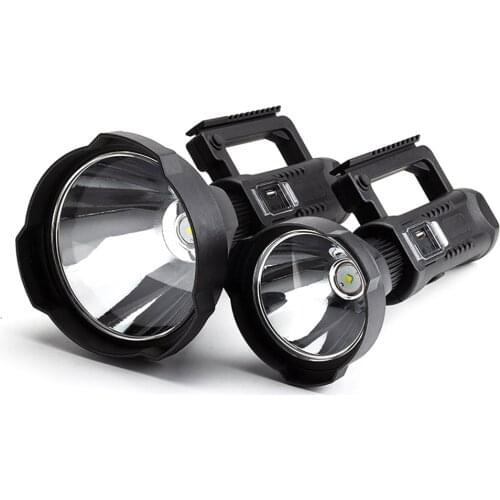 Powerful Portable LED Searchlight Rechargeable Handheld Flashlight Waterproof Outdoor Camping Light With USB Charging