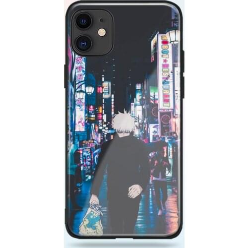 Satoru Gojo Jujutsu Kaisen Soft Silicone Glass for IPhone SE 6 6s 7 8 Plus X XR XS 11 12 Mini Pro Max Phone Case Cover Shell