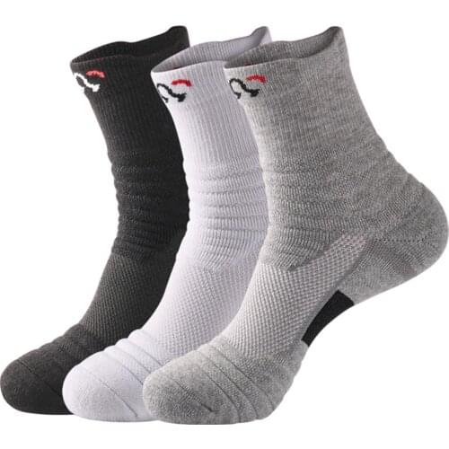 Men Sports Socks Professional Basketball Socks Men Short Medium Long Tube Thick Towel Bottom Elite Socks Outdoor Running
