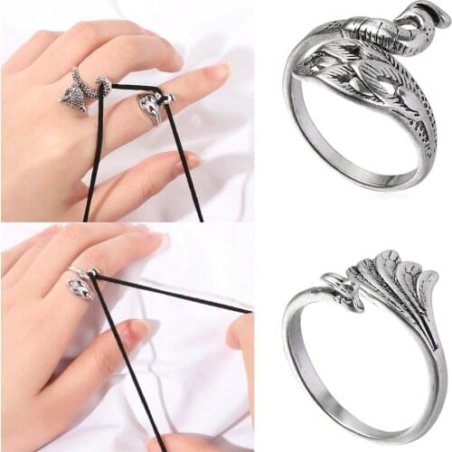 New 1Pc Knitting Loop Crochet Loop Knitting Tools Ring Finger Wear Thimble Yarn Guides Sewing Hook Foe Home Handmade Supplies