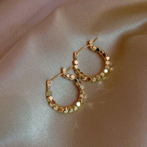 2020 New HIP-HOOP Earrings made of small metal squares fashion Korean women jewelry Halloween party unusual girls sexy Earrings