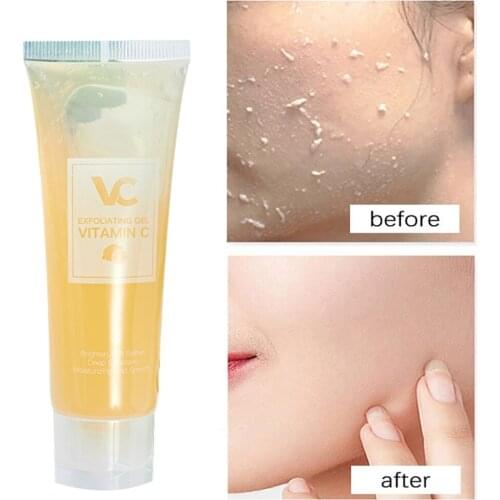 40g Exfoliating Gel Deep Action Soften Whiten Gentle Improve Skin Dullness Nourishing Moisturizing Cleansing Cream for Women Men