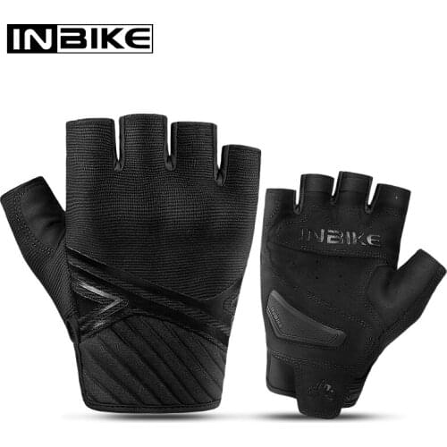 INBIKE Half Finger Cycling Gloves Summer MTB Bike Gloves Women Shockproof Breathable Sport Fitness Motorcycle Bicycle Gloves