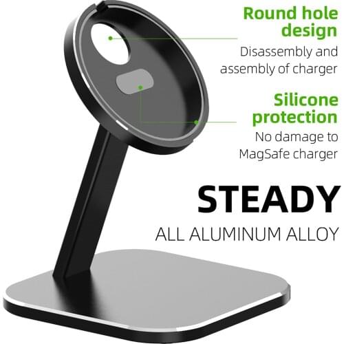 Phone Charger Stand Bracket For Magsafe Wireless Magnetic Charger Desktop Base Holder For iPhone 12 Pro Max 12 Mini For iWatch