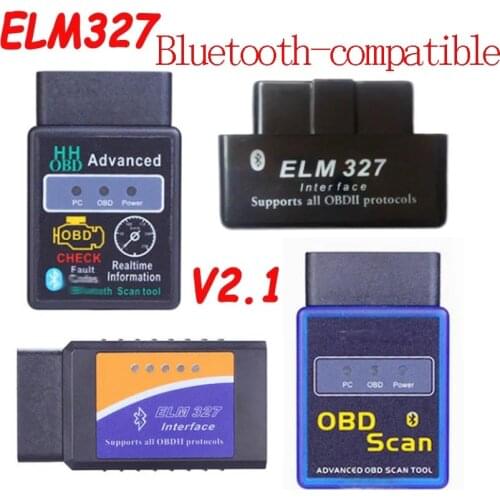 Profession ELM327 V2.1 Car Code Scanner Tool Bluetooth-compatible Super MINI ELM327 OBD2 Suppot OBD2 Protocol More Types Option