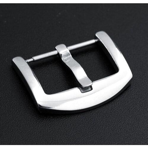 5pcs/set 18mm 20mm 22mm 24mm 26mm Metal Watch Buckle Stainless Steel Polished Brushed Watchband Strap Clasp Buckles Accessories