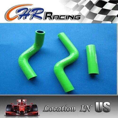 KAWASAKI KX80 1998-2000/KX85 2001-/KX100 SILICONE RADIATOR/COOLANT HOSE green