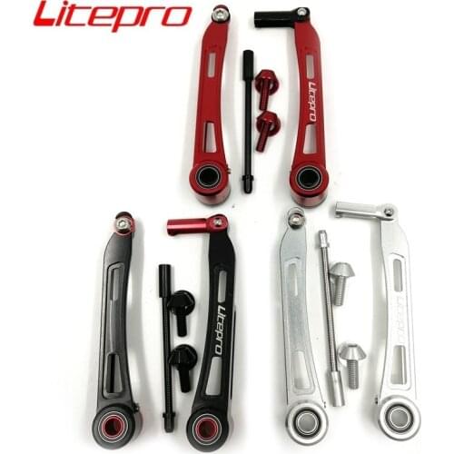 Litepro Folding Bike V Brake Caliper 110mm Long Arm Brake Extension Adapter Ultralight Hollow Black Red Silver Bicycle Parts