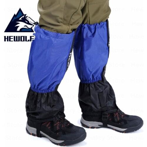 Hewolf Snow Kneepad Gaiters Camping Leg Warmers Waterproof Leg Sleeve Fleece Leg Warmers Adult Children Skiing Cycling Hiking
