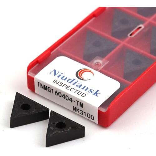 TNMG160404 TNMG160408 TM/CM/CQ/HQ NK3100 CNC Turning Tool Carbide Insert Cut Machining Black Coating High Temperature Resistance