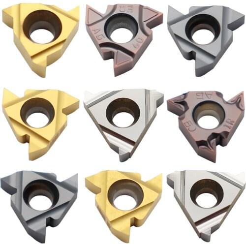 10pcs 16ER AG60 A60 AG55 Carbide Insert External Thread Turning Tool CNC Latter Cutter Tools 16 ER for SER Tool Holder