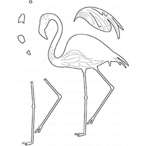 Animal Flamingo Cutting Dies Scrapbook Diary Decoration Stencil Ebossing Template DIY Greeting Card Make Albums New 2021