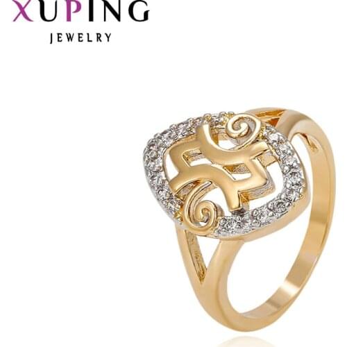 Xuping Fashion Ring High Quality Charm Design Synthetic Cubic Zirconia Jewelry Promotion Gift for Women 11853