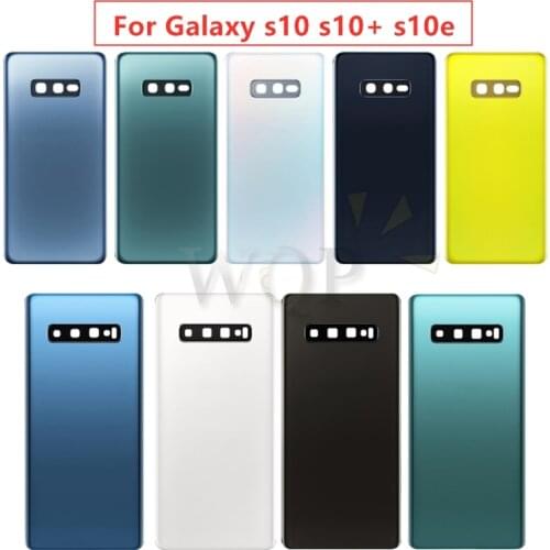 For SAMSUNG Galaxy s10 s10+ s10e Back Battery Cover Door Rear soft Housing Case Replacement Battery Cover