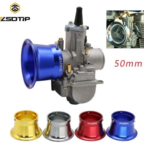 ZSDTRP 50mm Motorcycle Modified Carburetor Air Filter Cup For Keihin OKO KOSO PWK24/26/28/30 PE CVK28/30 Wind Cup Horn Cup