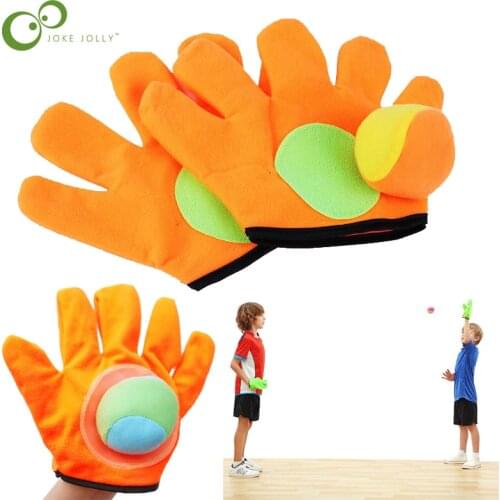 1 Set Kids Sucker Sticky Ball Toy Outdoor Sports Catch Ball Game Set Throw And Catch Parent-Child Interactive Outdoor Toys GYH