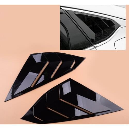 1 Pair Gloss Black Side Air Vent Window Quarter Louver Cover Fit for Honda Accord 2018 2019 2020