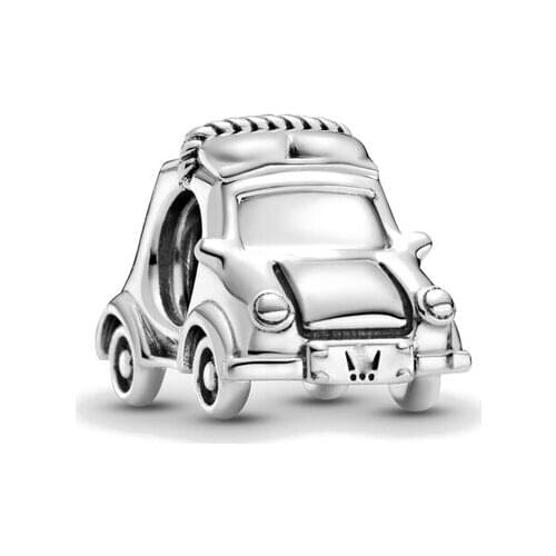 1PC 2021 New Silver Color Electric Car Diy Bead Fits European Pandora Charm Bracelets Jewelry Accessories A1699