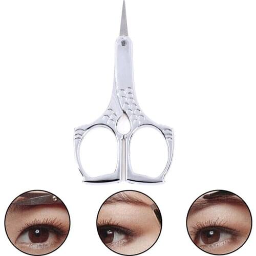 1Pcs Eyebrow Scissor Makeup Manicure Scissors Nose Hair Scissors Nail File Sharp