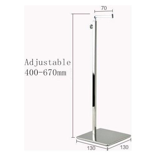 Wholesale 10pcs 7-type handbag display stand men/women bags display rack adjustable metal hat wig Purse silk scarf holder rack