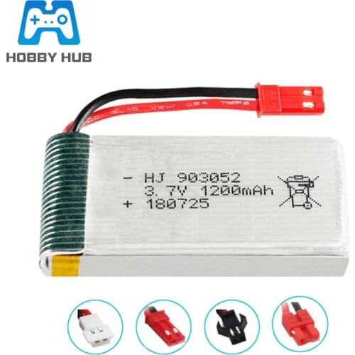 3.7V 1200mAh 30c Lipo Battery for Syma X5SW X5SC X5S X5SC-1 X5HW X5UW M18 H5P HQ 859B RC Quadcopter 3.7V 1200mAh 903052 Battery