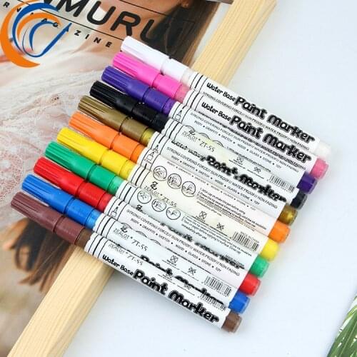 Painted Graffiti Acrylic Marker 12 Pcs Per Set 0.5MM Fine Pen Painted Graffiti Cartoon Painting Marker