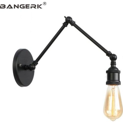 American Loft Vintage Iron Industrial Decor Edison Wall Lamp Long Arm Sconce Wall Light Indoor Lighting Fixtures Luminaire