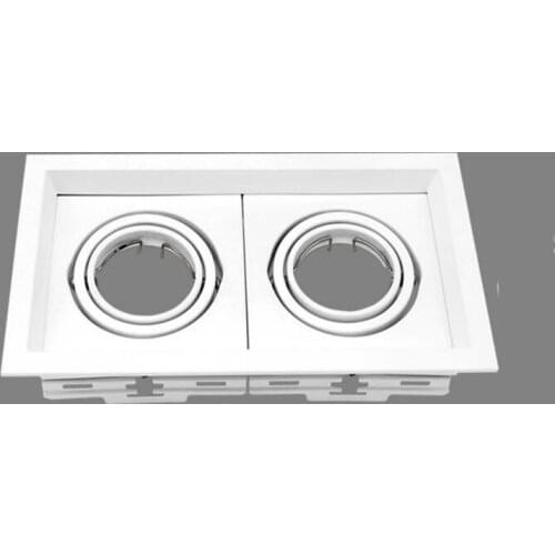 Two hole white MR16 lamp Bracket holder / Ceiling Light shell