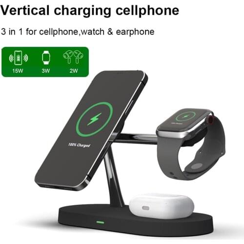 Wireless Charger station magsafing fast 5 in 1 smart Magnetic Holder for phone watch headset induction wireless chargers