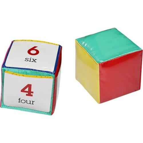 Kids DIY Education Playing Game Dice Toddlers Pocket Square Baby Square Toy For Teaching