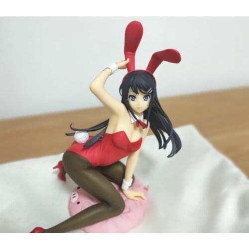 Seishun Buta Yarou wa Bunny Girl Senpai no Yume wo Minai Figure Sakurajima Mai Bunny Costume Original Action Figure Model