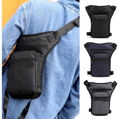 Hot Sale Mens Waist Drop Leg Bag Thigh Packs Zipper One Shoulder Multi-function Adjustable Bags For Cycling Outdoors New