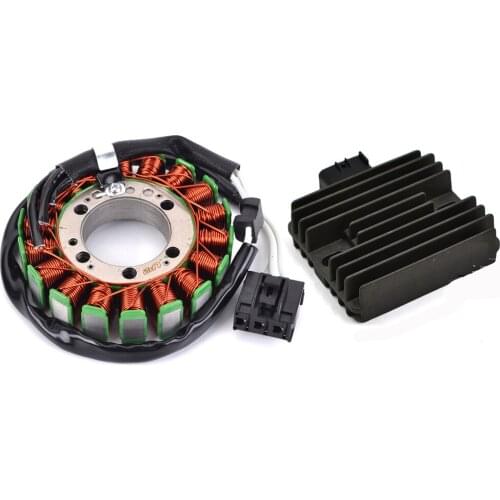 Motorcycle Generator Stator Coil + Voltage Regulator Rectifier for Kawasaki Z1000 ZR1000 2010 2011 2012 2013