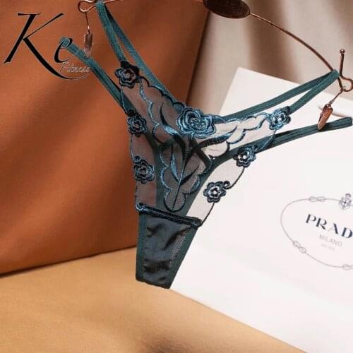 KE sexy ladies mesh gauze thong transparent young women temptation 3 units panties women hot fashion underwear women