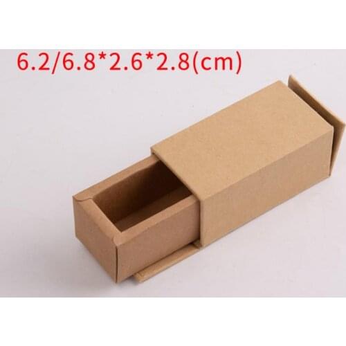 Kraft Paper Drawer Box 6.2/6.8*2.6*2.8cm 10ml
