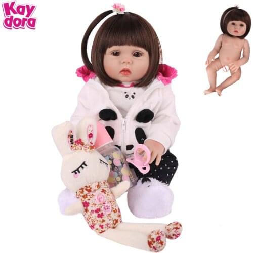 KAYDORA Reborn Baby Doll 48cm Full Vinyl Alive Bath Play Toys Sleep Partner Kids Surprise Gifts Anatomically Correct