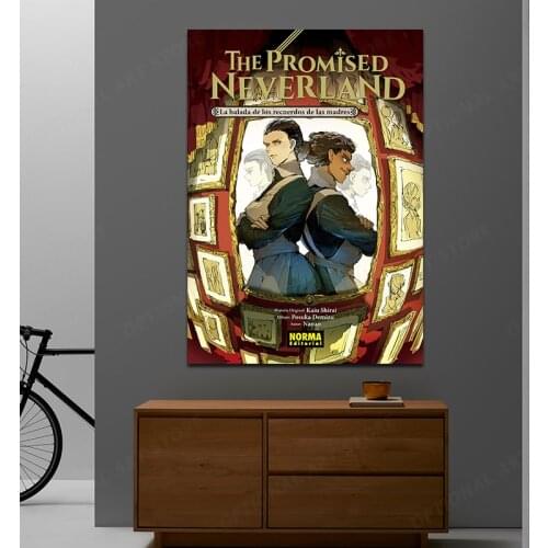 Cartoon Anime The Promised Neverland Living Room Home Decor Kids Room Wall Decor Quality Canvas Painting Poster Art Decor