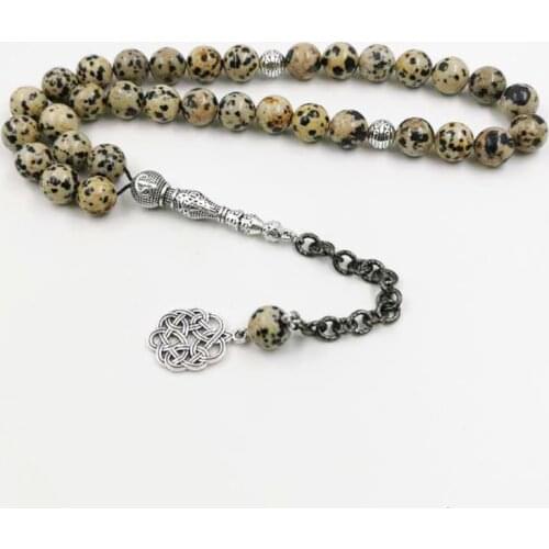 Natural BALMATINE JAPER Stone tasbih Muslim Bracelets Mans misbaha Gift prayer beads islam Jewelry Saudi Fashion Accessories