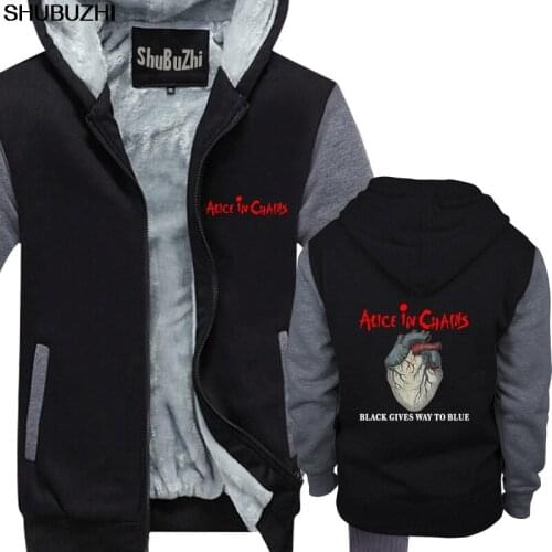 New ALICE IN CHAINS *Heart Logo Rock Band Mens Black hoody winter thick hoodies men coat male warm jacket sbz131