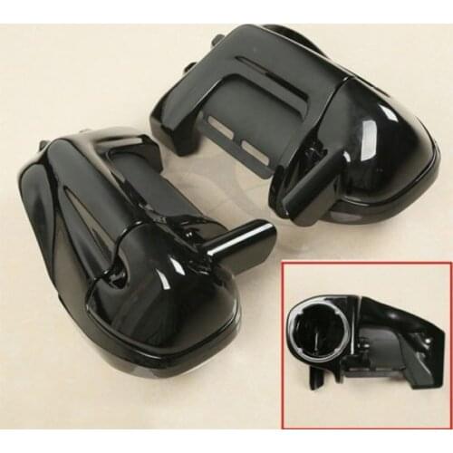 Lower Vented Leg Fairing with Speaker Box Pods / Hardware Clamps For Harley Road Street Electra Glide