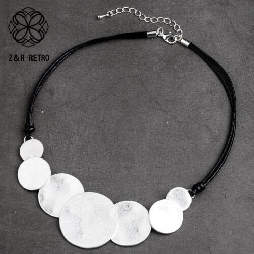 Zinc Alloy Geometric Necklace Handmade Pendant For Friend Simple Necklace Adjustable Collier Pendant Woman Accessories Wholesale