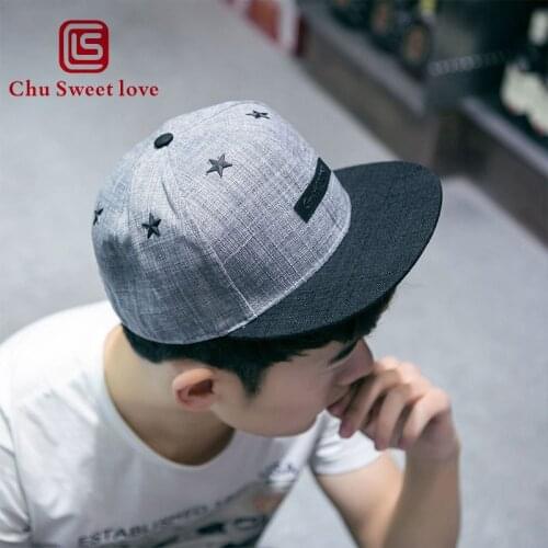 Casual Men Baseball Caps Baseball Cap Women Star Baseball Hat Flat Hat Summer Hip Hop Girl Adjustable Caps Solid Simple Hats