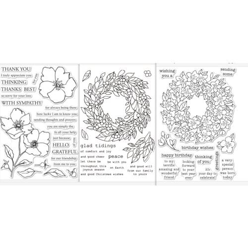 Leaf Transparent Clear Silicone Stamp/Seal for DIY scrapbooking/photo album Decorative clear stamp A5037